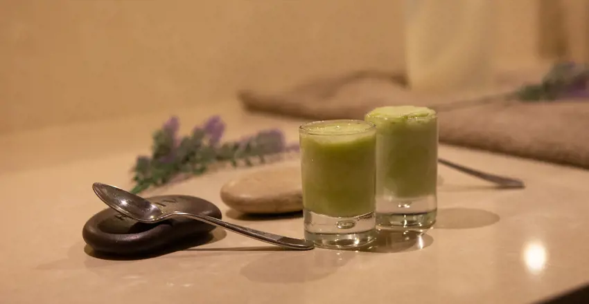 A sorbet to eat after your treatment at Weavers' House Spa