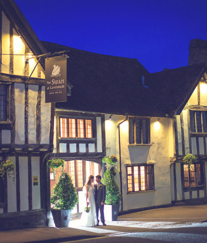 Swan at Lavenham Hotel & Spa - Exterior at night