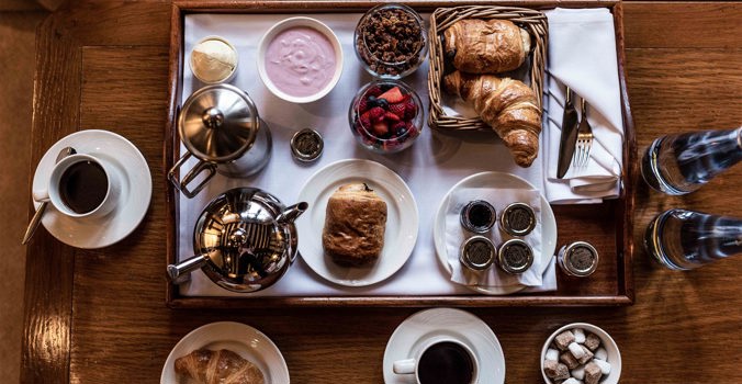 The Swan at Lavenham Hotel & Spa - Room Service Breakfast Tray