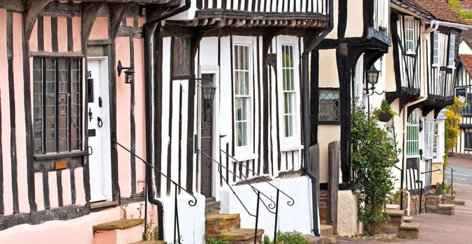 Lavenham Crooked houses