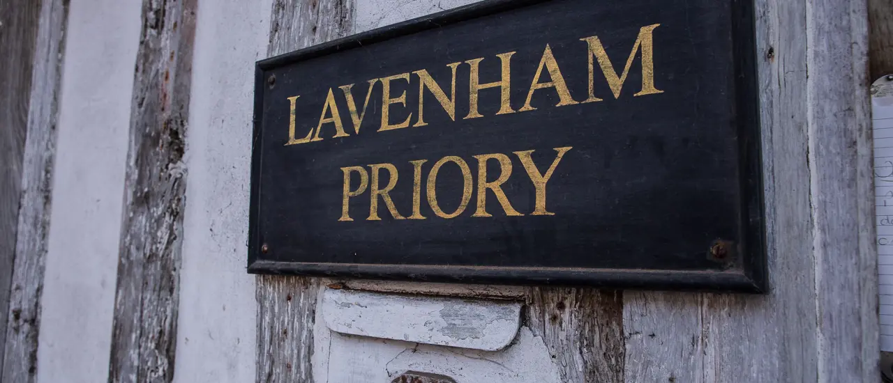 The Priory Suite Lavenham, external sign