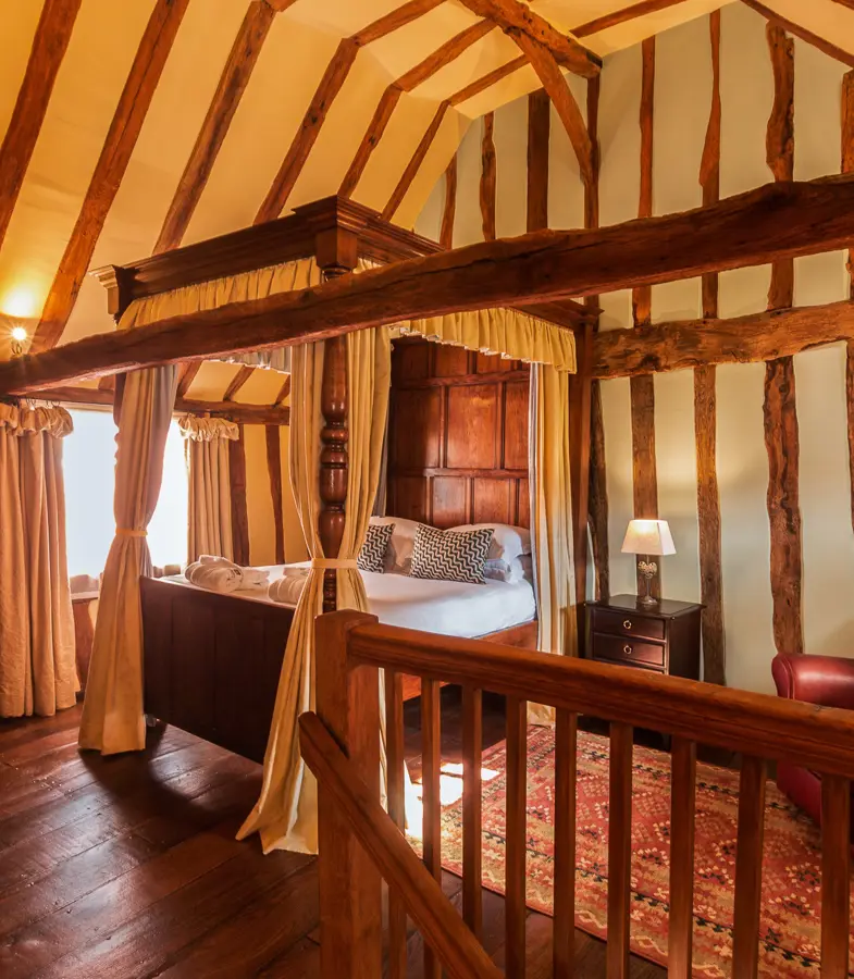 The Priory Suite Lavenham, master bedroom