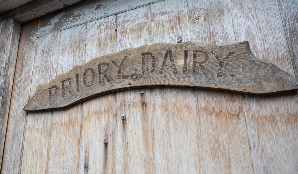 The Dairy, sign on the door