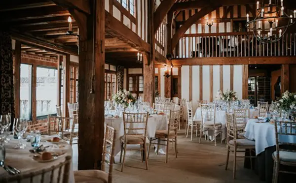 Gallery dressed for wedding