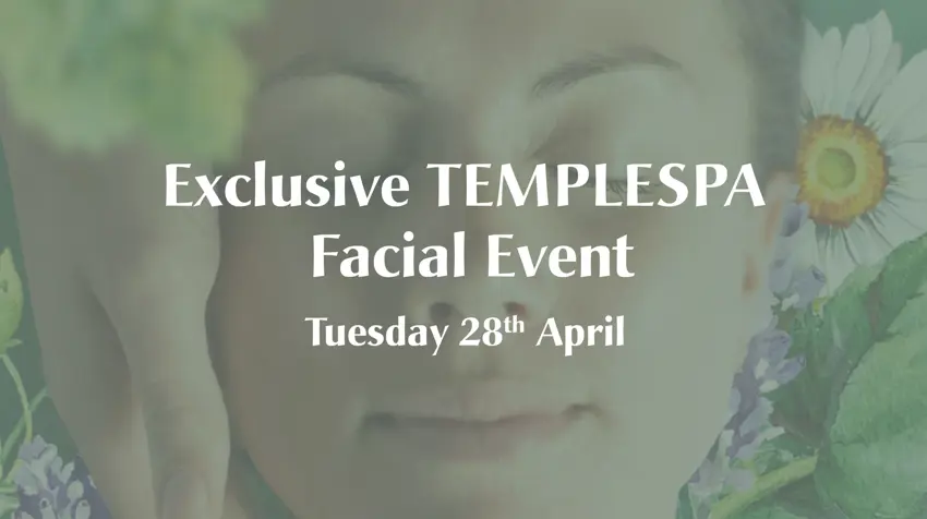 Prescription Facial with Temple Spa - 28th April 2026