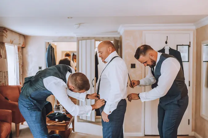Grooms party getting ready - Lottie Photography
