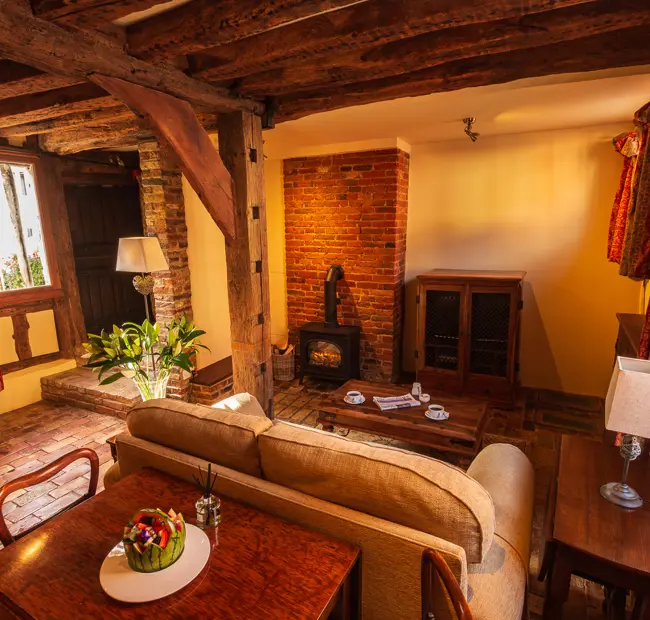 The Priory Suite Lavenham, living space